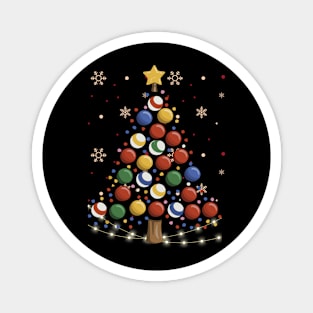 Billiards Pool Christmas Tree Magnet